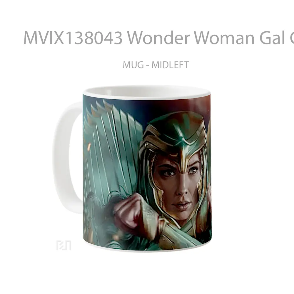 Mug Wonder Woman Gal Gadot Gelas Superhero - All-side / Desain