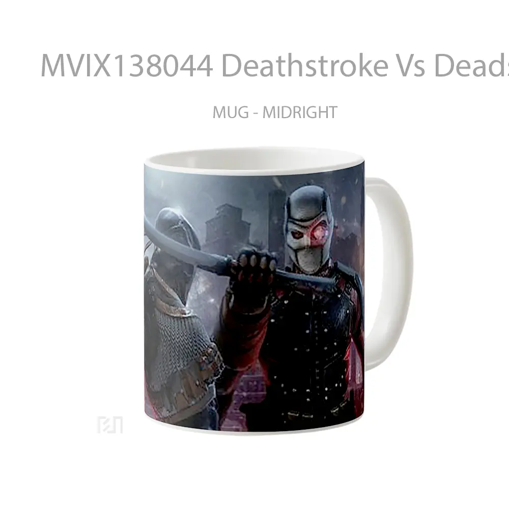 Mug Deathstroke Vs Deadshot Gelas Keramik Unik - All-side / Desain
