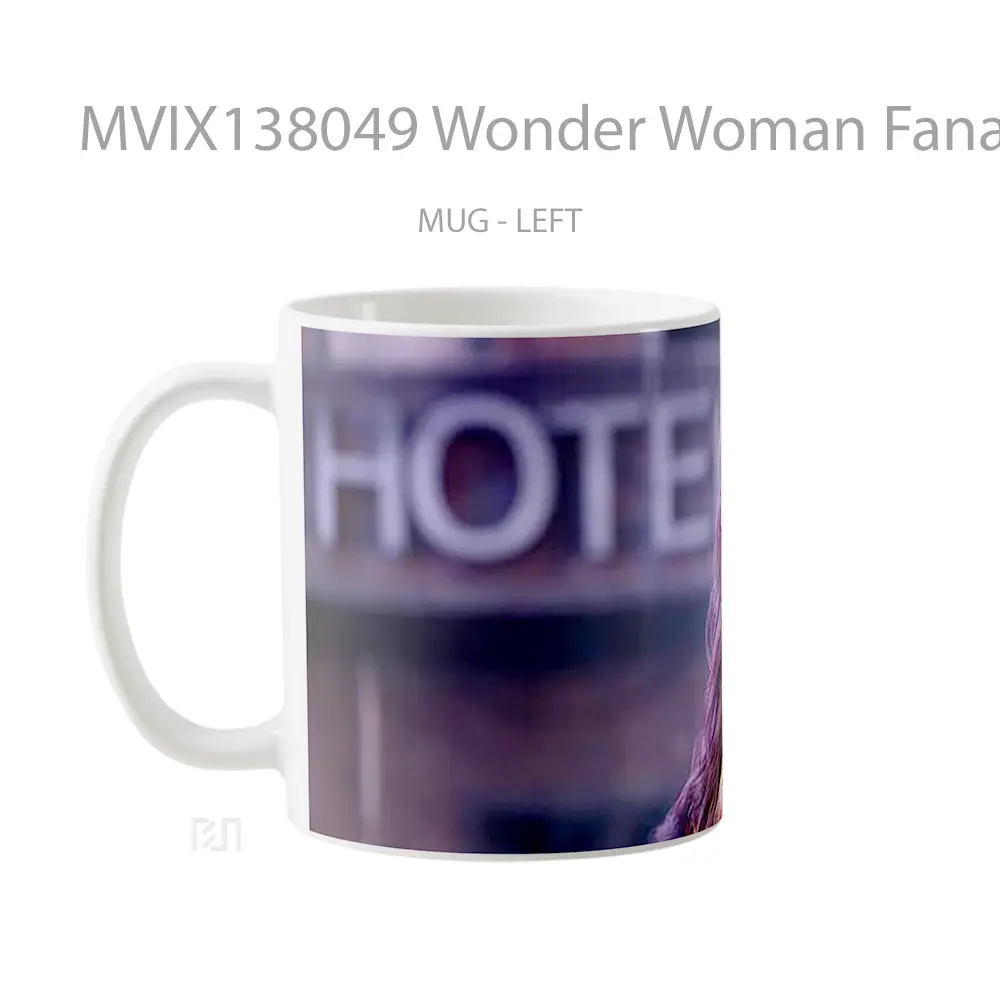 Mug Wonder Woman Fanart V3 Gelas Superhero - All-side / Desain