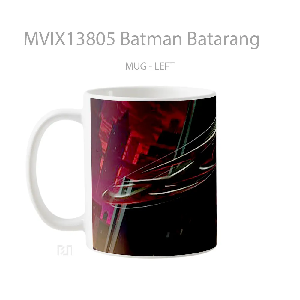 Mug Batman Batarang Gelas Superhero - All-side / Desain