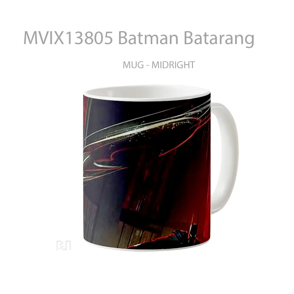 Mug Batman Batarang Gelas Superhero - All-side / Desain