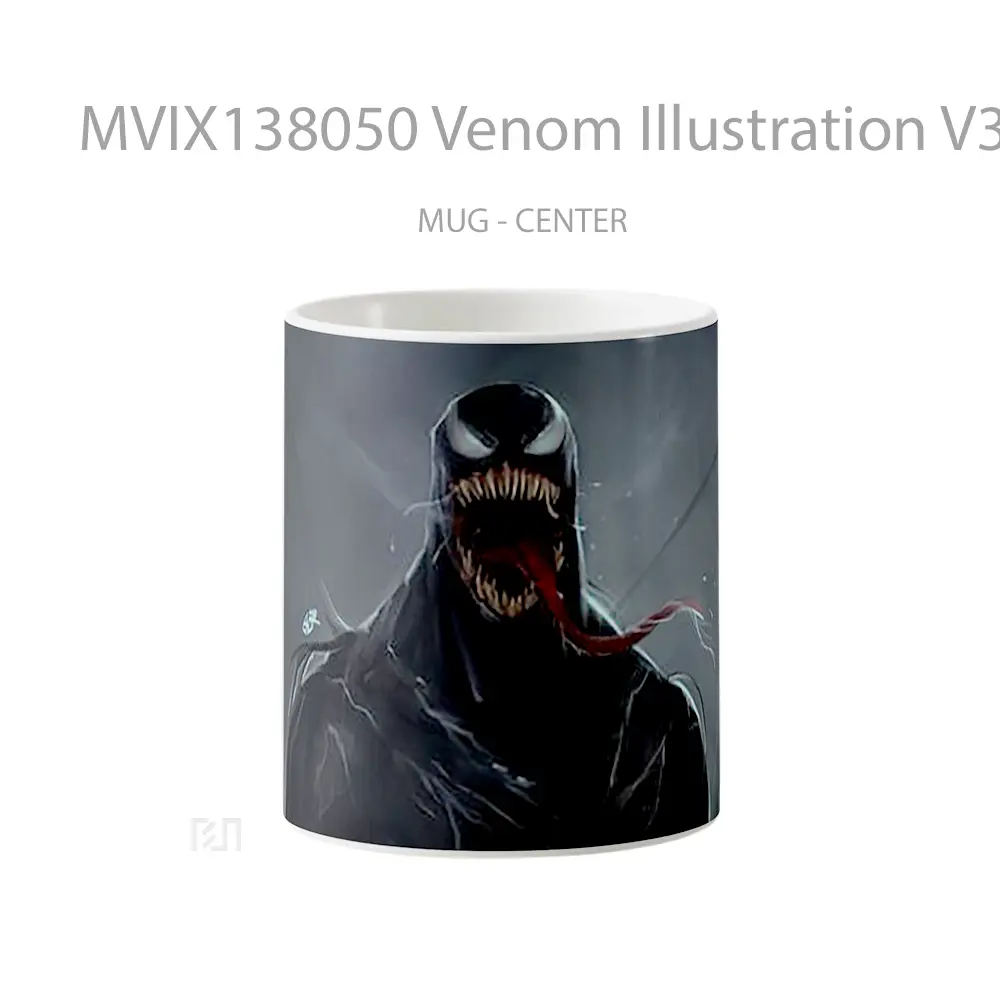 Mug Venom Illustration V3 Gelas Superhero