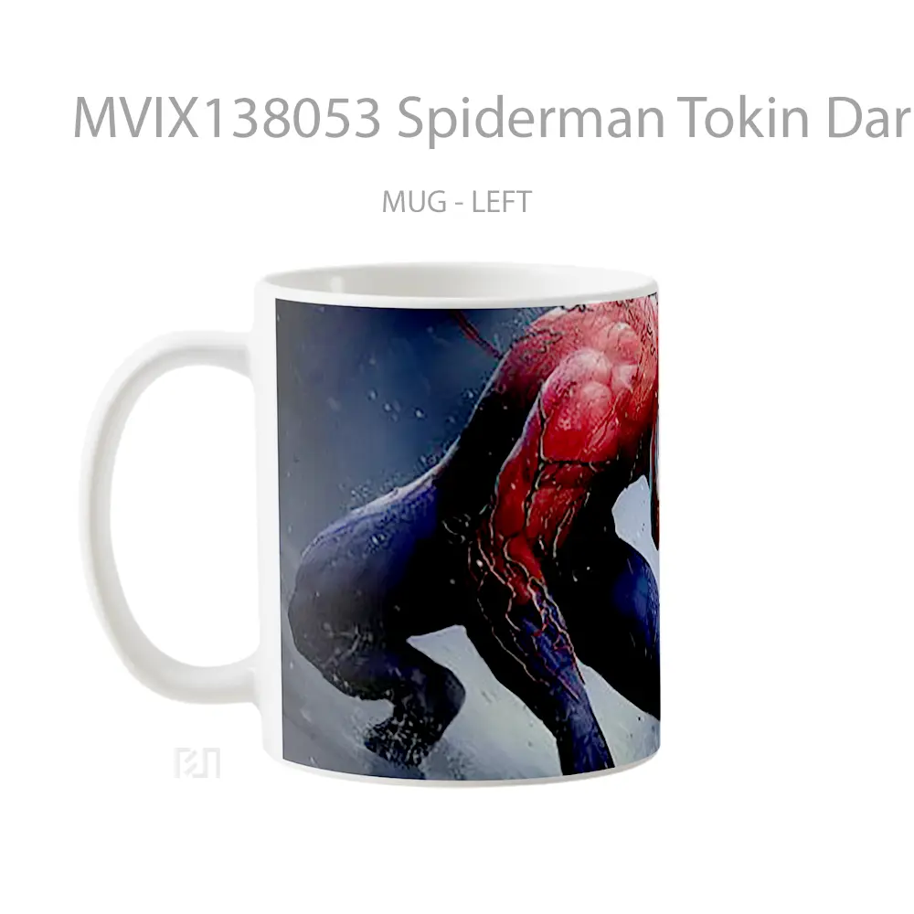 Mug Spiderman Tokin Dark Hearts Gelas Superhero - All-side / Desain