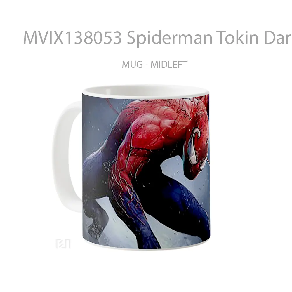 Mug Spiderman Tokin Dark Hearts Gelas Superhero - All-side / Desain