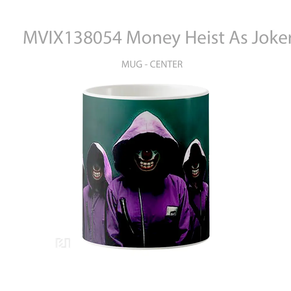 Mug Money Heist As Joker Gelas Superhero