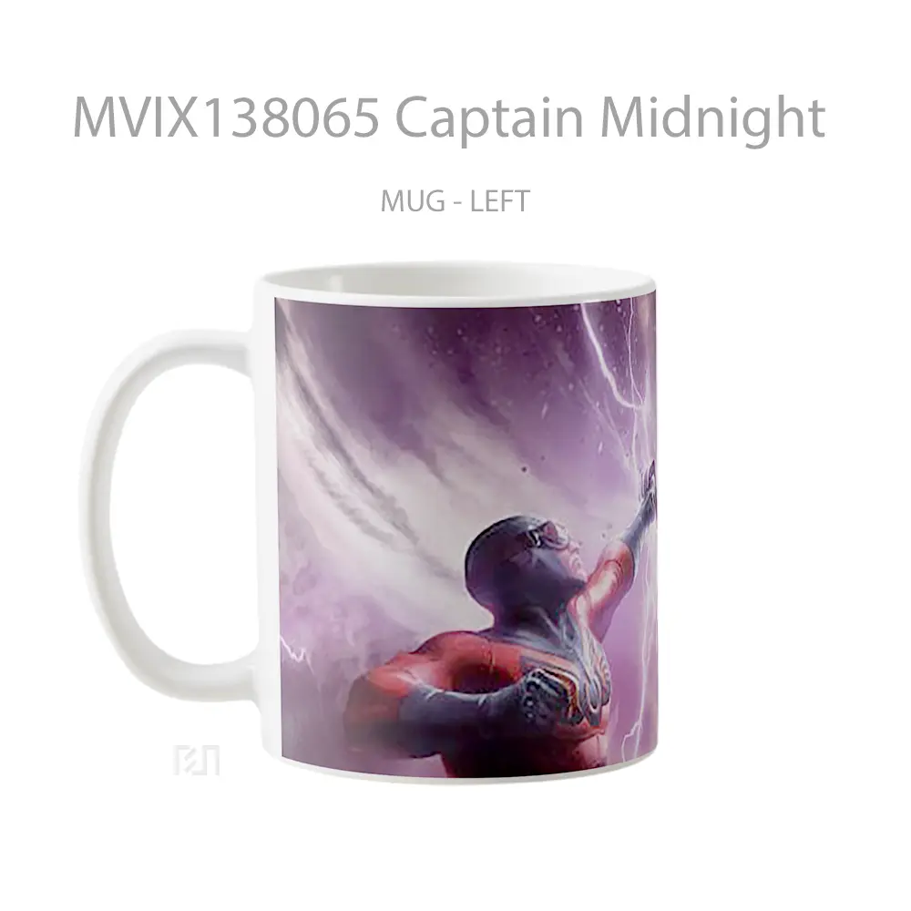 Mug Captain Midnight Gelas Keramik Unik - All-side / Desain