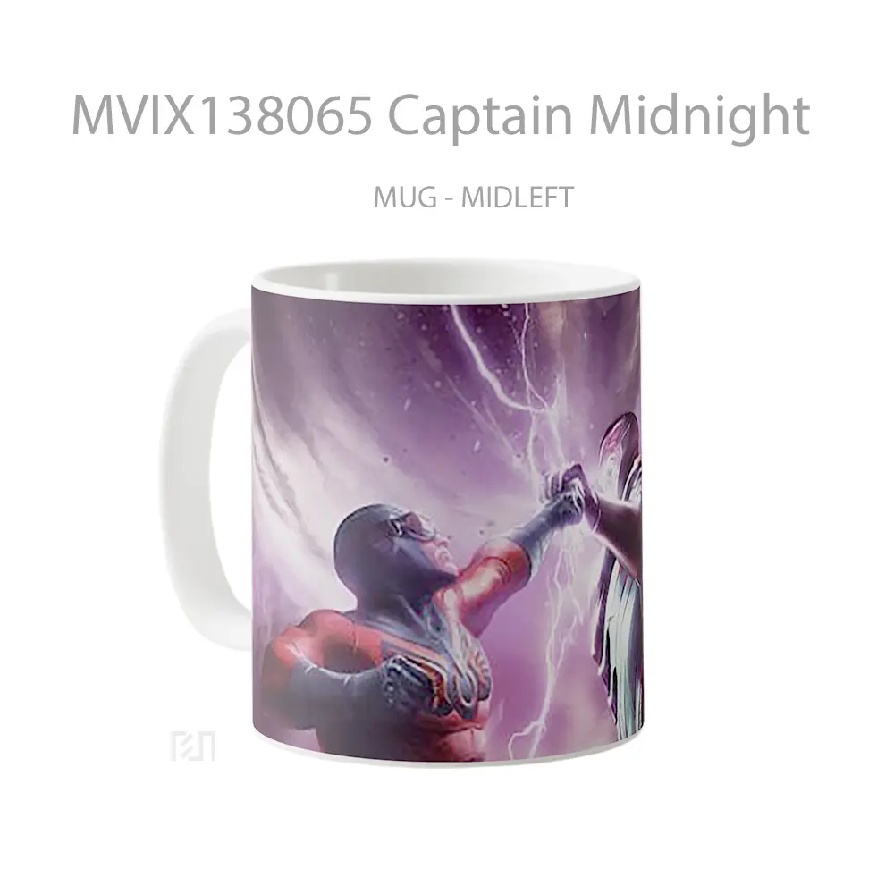 Mug Captain Midnight Gelas Keramik Unik - All-side / Desain