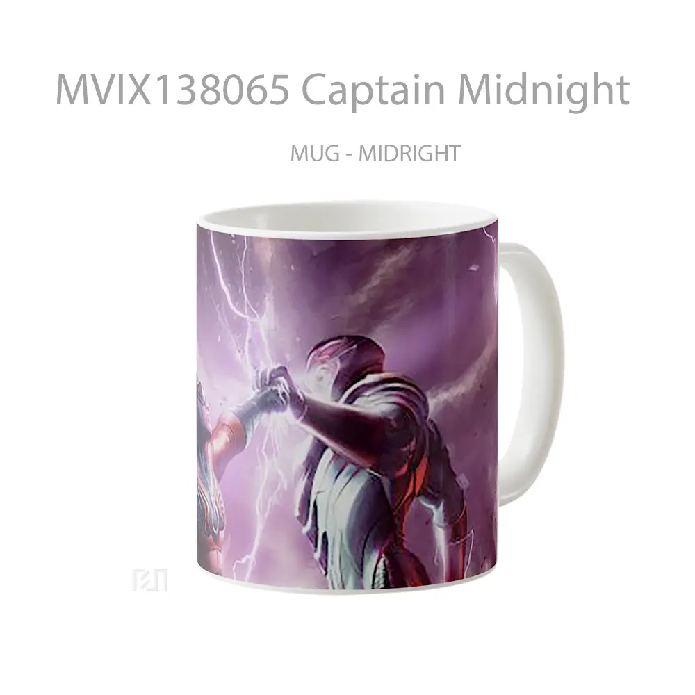 Mug Captain Midnight Gelas Keramik Unik - All-side / Desain