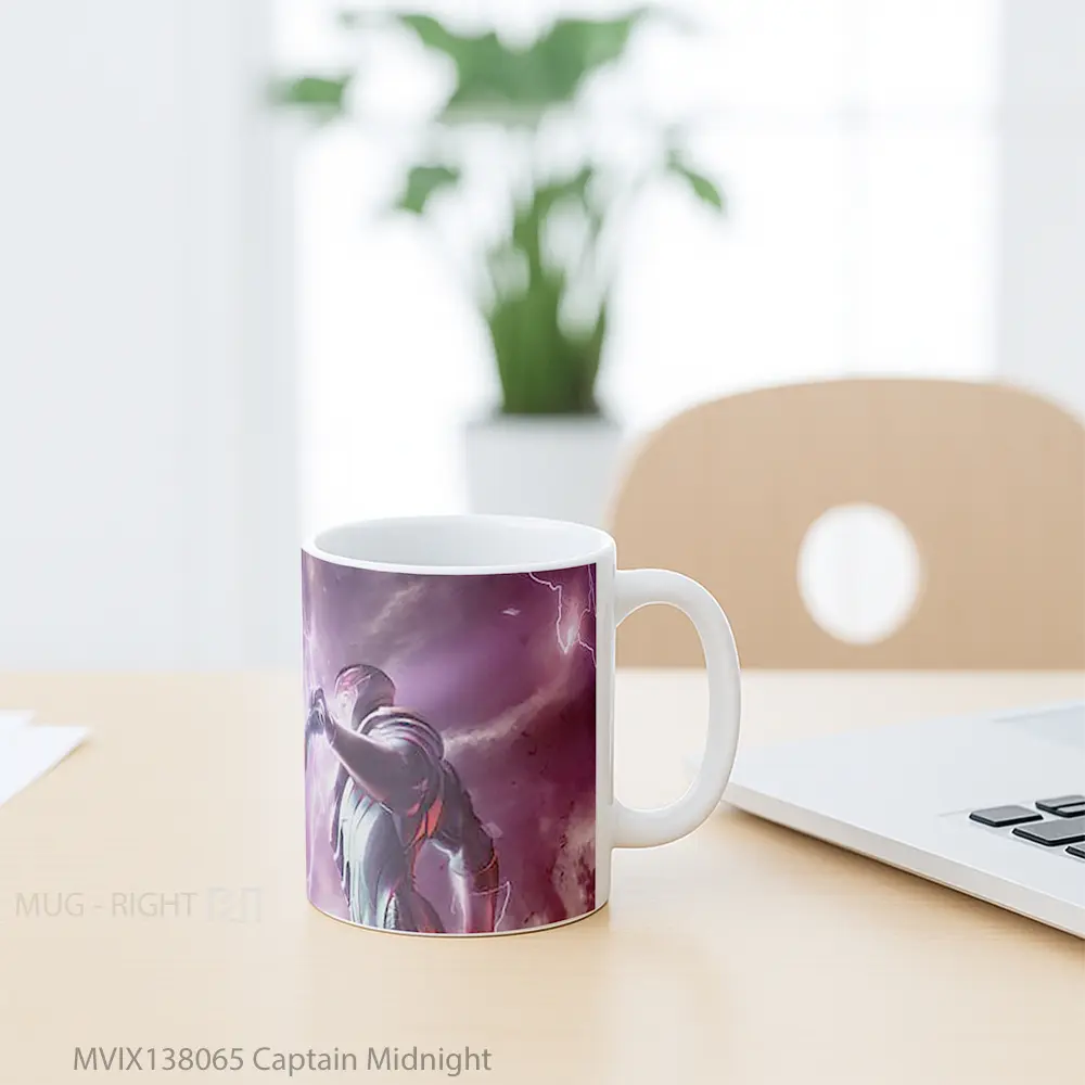 Mug Captain Midnight Gelas Keramik Unik - All-side / Desain