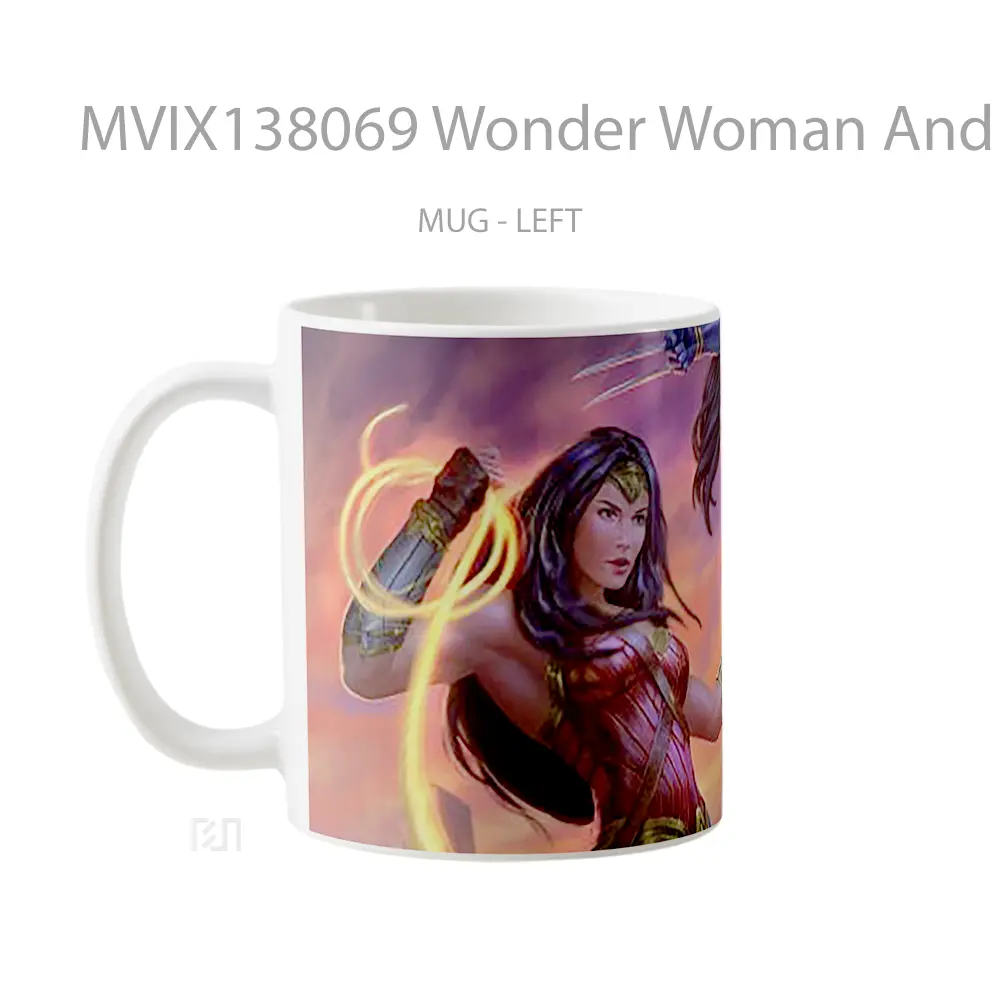 Mug Wonder Woman And X23 Gelas Superhero - All-side / Desain