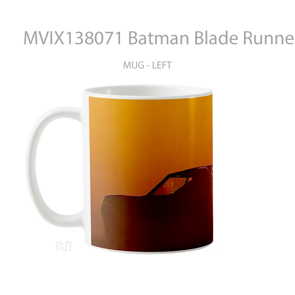 Mug Batman Blade Runner Style Gelas Superhero - All-side / Desain