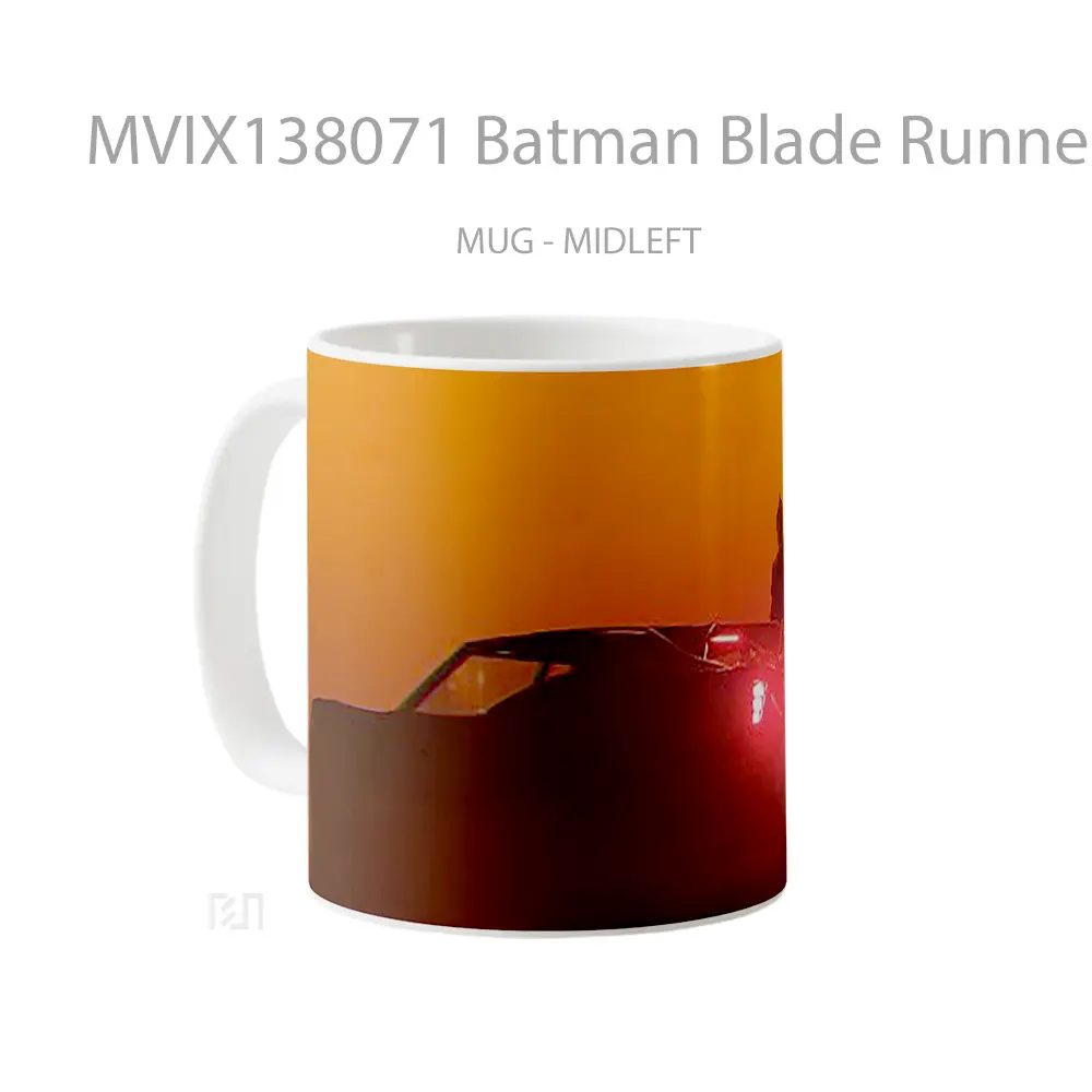Mug Batman Blade Runner Style Gelas Superhero - All-side / Desain