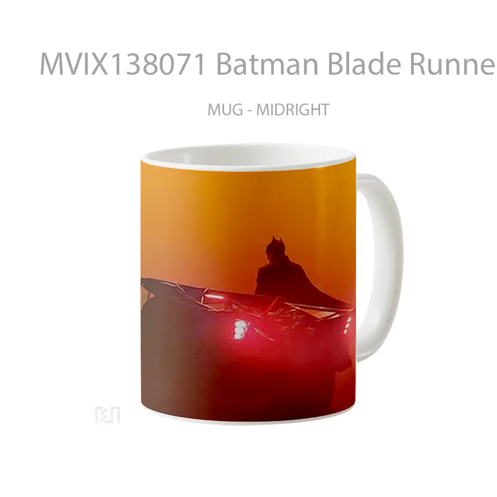 Mug Batman Blade Runner Style Gelas Superhero - All-side / Desain