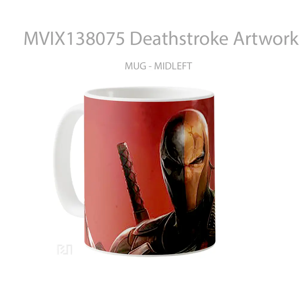 Mug Deathstroke Artwork Gelas Seni Modern - All-side / Desain
