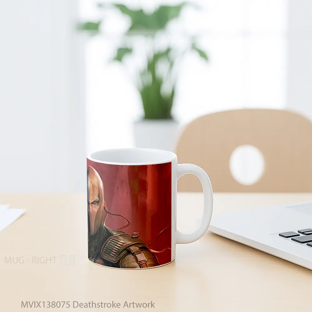 Mug Deathstroke Artwork Gelas Seni Modern - All-side / Desain
