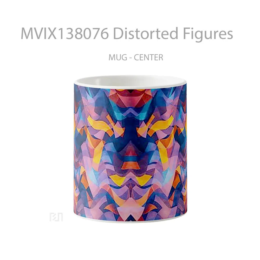 Mug Distorted Figures Gelas Keramik Unik
