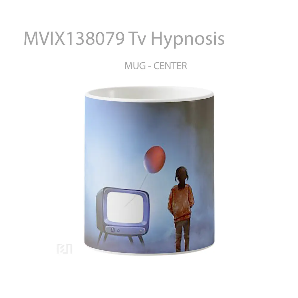 Mug Tv Hypnosis Gelas Keramik Unik