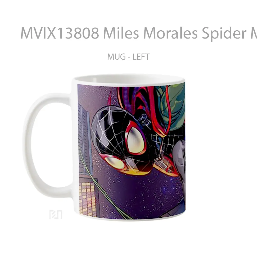 Mug Miles Morales Spider Man V1 Gelas Superhero - All-side / Desain