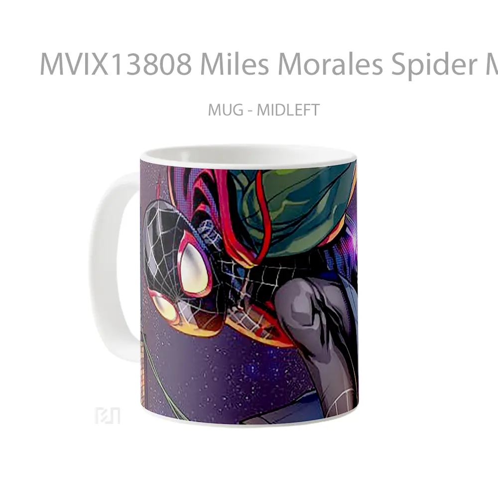 Mug Miles Morales Spider Man V1 Gelas Superhero - All-side / Desain