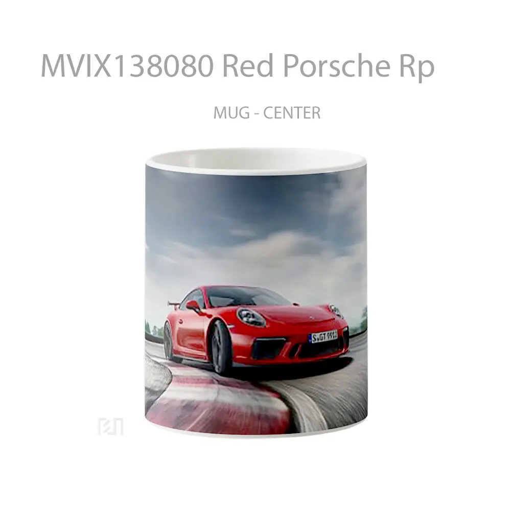 Mug Red Porsche Rp Cangkir Mobil