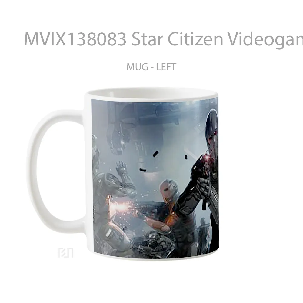 Mug Star Citizen Videogame Gelas Astronomi - All-side / Desain