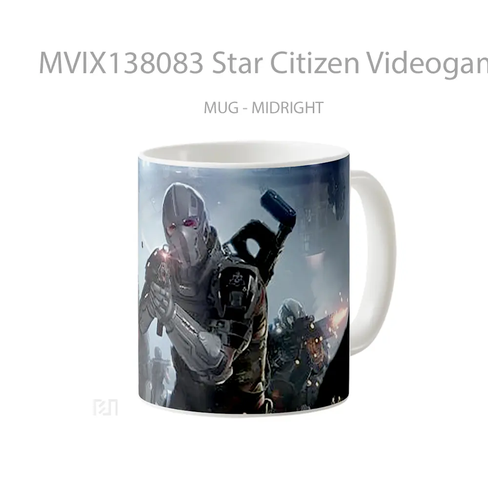 Mug Star Citizen Videogame Gelas Astronomi - All-side / Desain