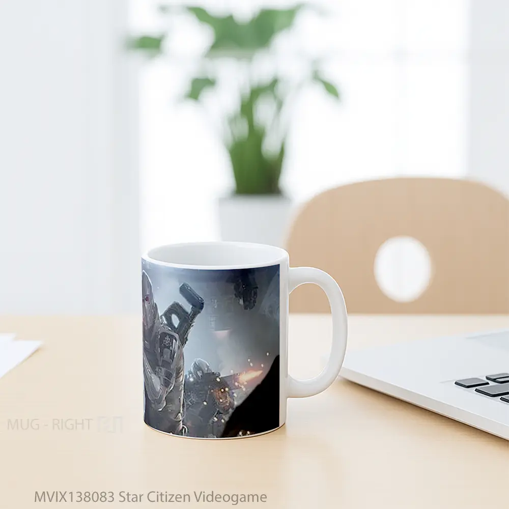 Mug Star Citizen Videogame Gelas Astronomi - All-side / Desain