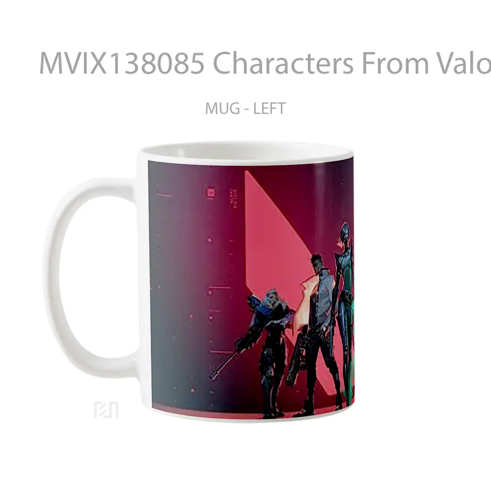 Mug Characters From Valorant V1 Cangkir Gamer - All-side / Desain