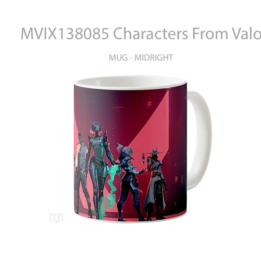 Mug Characters From Valorant V1 Cangkir Gamer - All-side / Desain