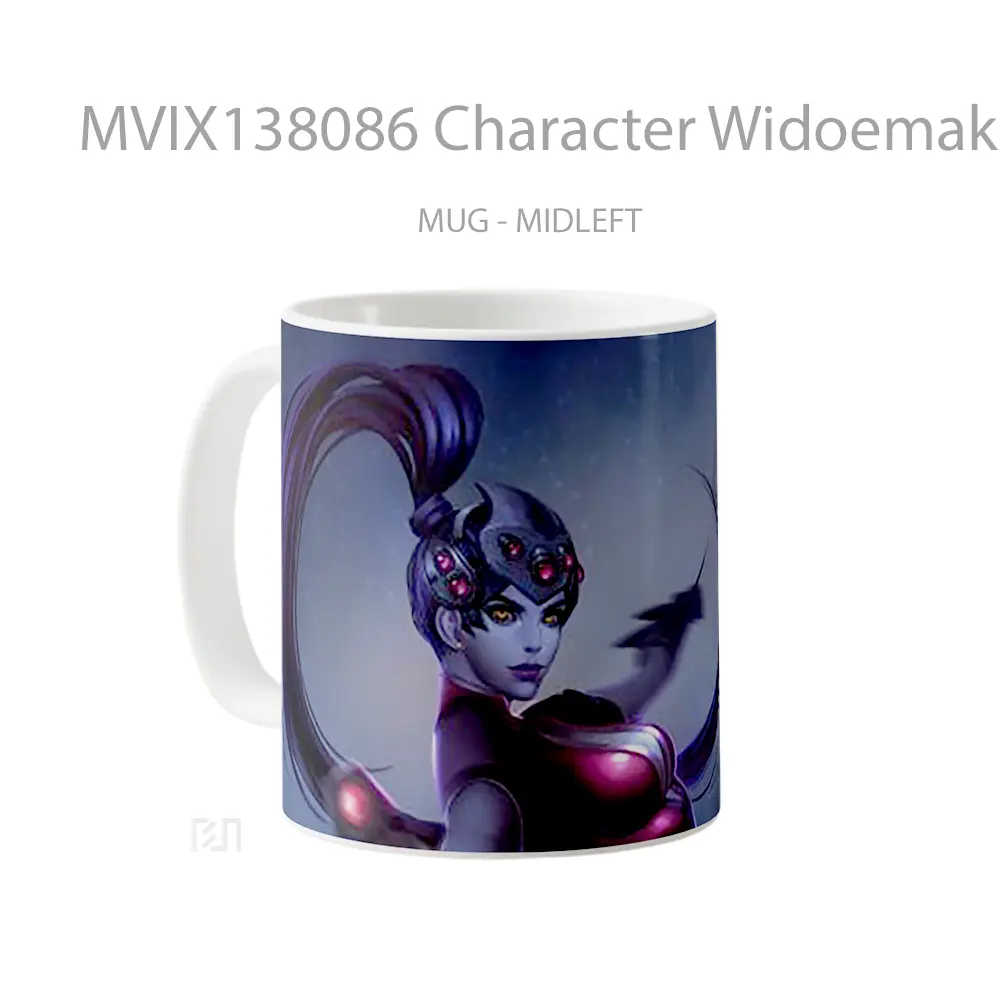 Mug Character Widoemaker From Overwatch Cangkir Gamer - All-side / Desain