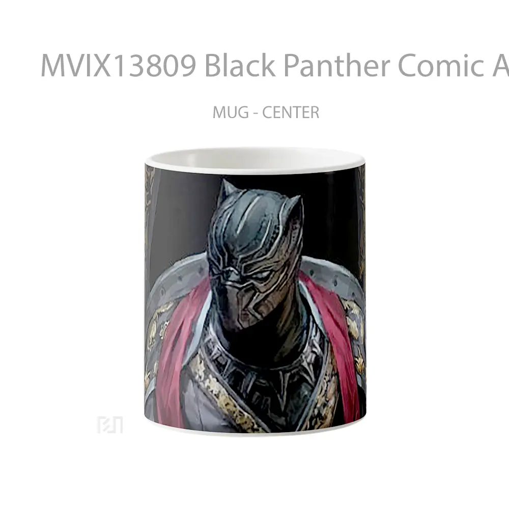 Mug Black Panther Comic Art Gelas Superhero