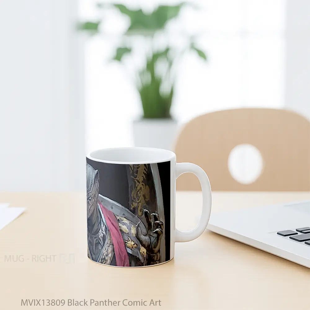 Mug Black Panther Comic Art Gelas Superhero - All-side / Desain