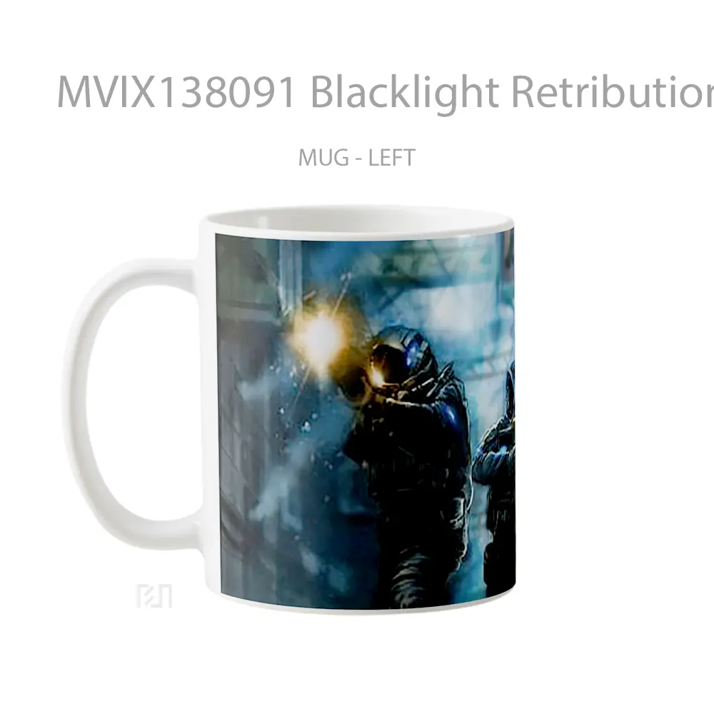Mug Blacklight Retribution Gelas Keramik Unik - All-side / Desain
