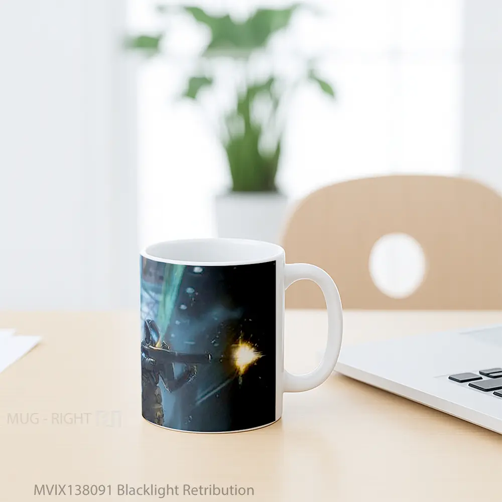 Mug Blacklight Retribution Gelas Keramik Unik - All-side / Desain