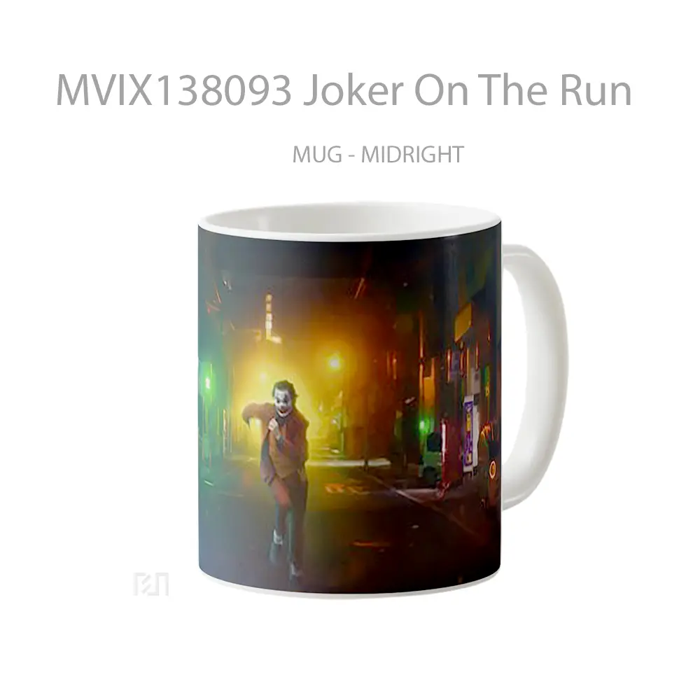 Mug Joker On The Run Gelas Superhero - All-side / Desain
