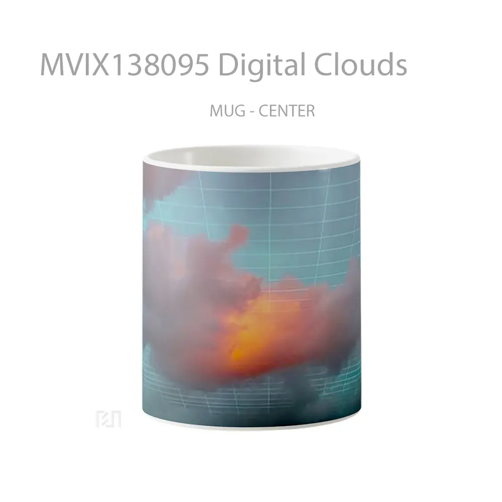 Mug Digital Clouds Gelas Pemandangan Alam