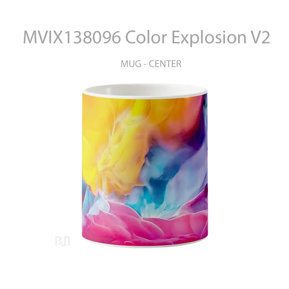 Mug Color Explosion V2 Gelas Keramik Unik