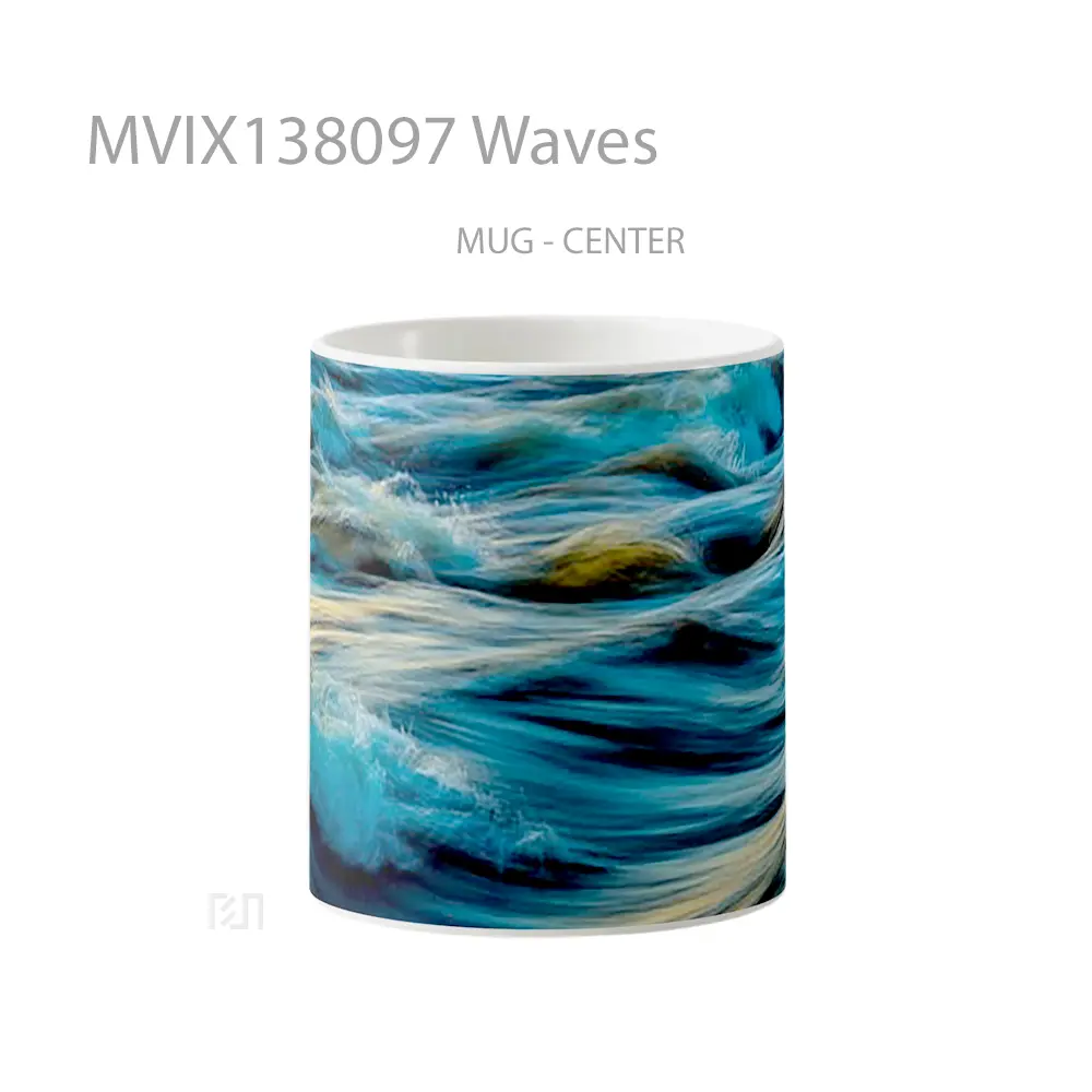 Mug Waves Gelas Keramik Unik
