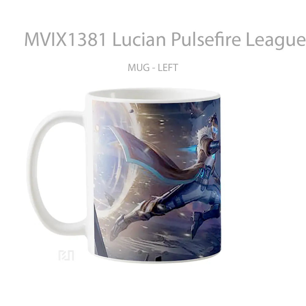 Mug Lucian Pulsefire League Of Legends Cangkir Gamer - All-side / Desain