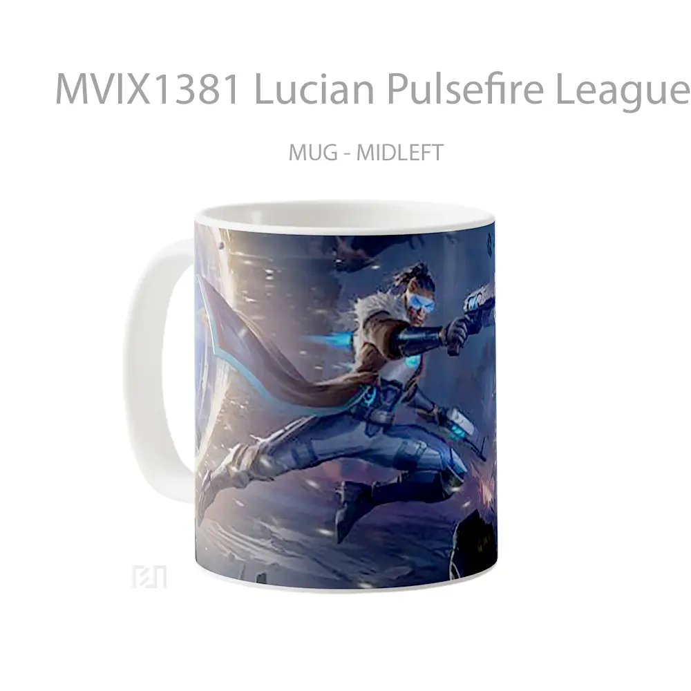 Mug Lucian Pulsefire League Of Legends Cangkir Gamer - All-side / Desain