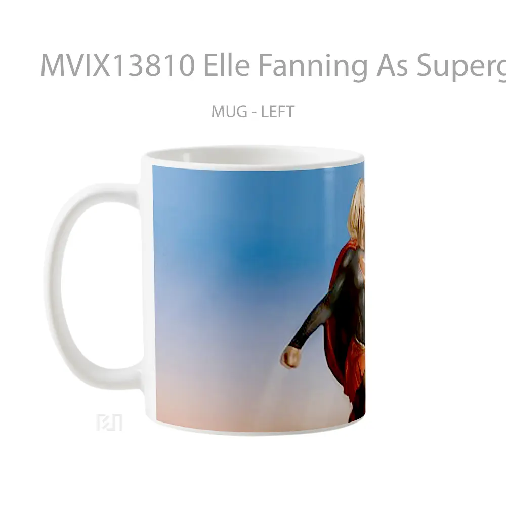 Mug Elle Fanning As Supergirl Gelas Keramik Unik - All-side / Desain