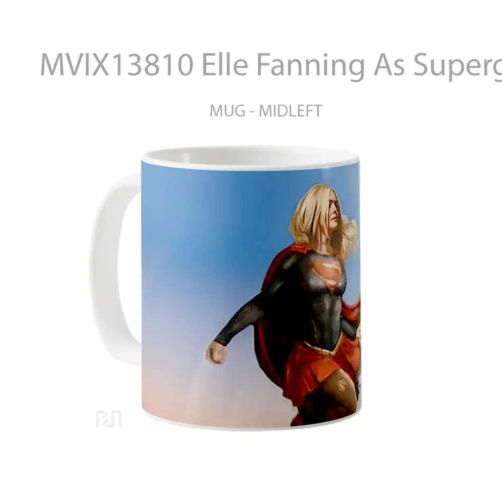 Mug Elle Fanning As Supergirl Gelas Keramik Unik - All-side / Desain