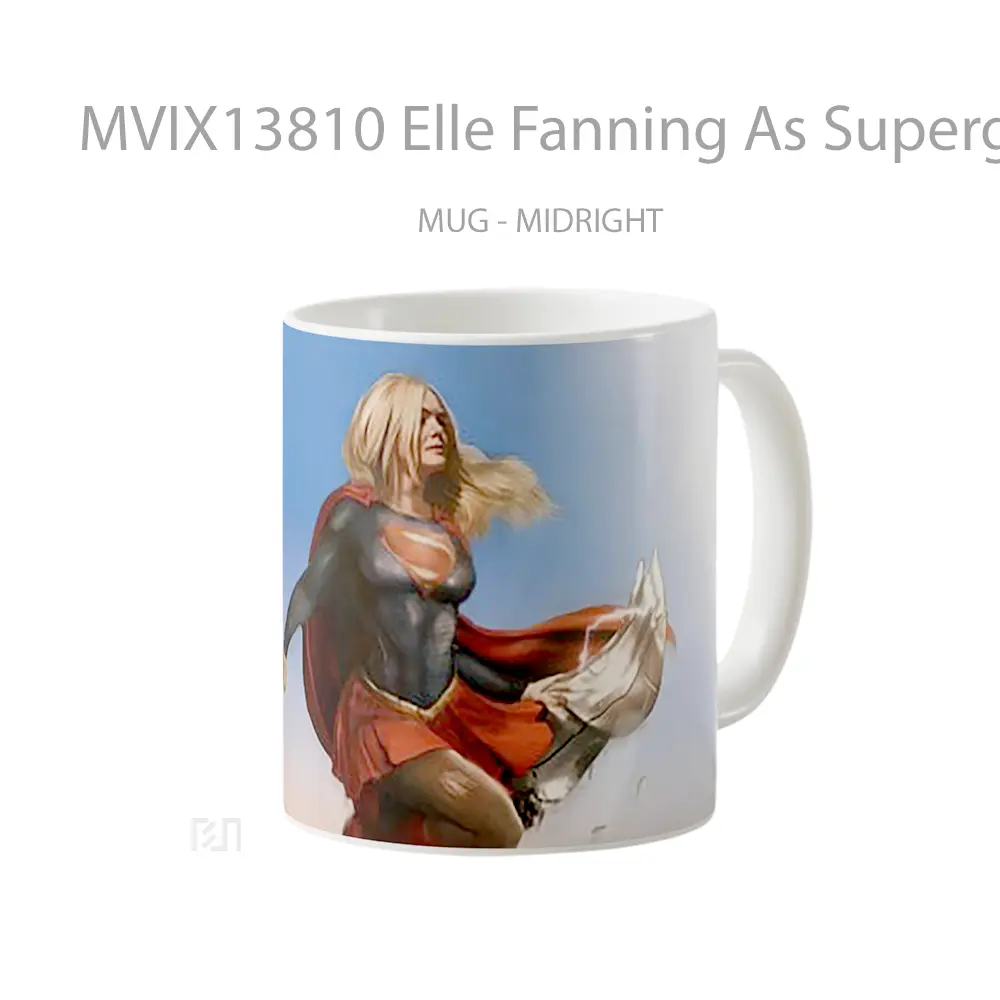 Mug Elle Fanning As Supergirl Gelas Keramik Unik - All-side / Desain