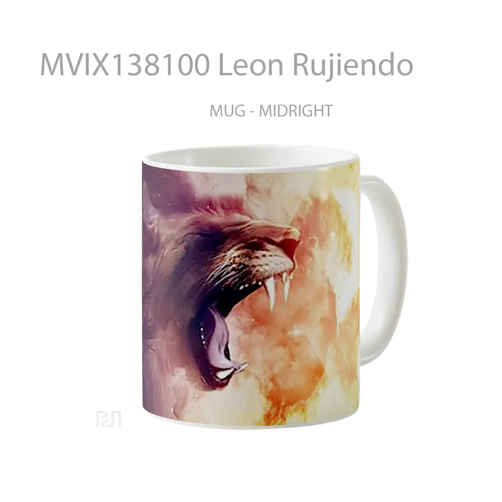 Mug Leon Rujiendo Gelas Keramik Unik - All-side / Desain