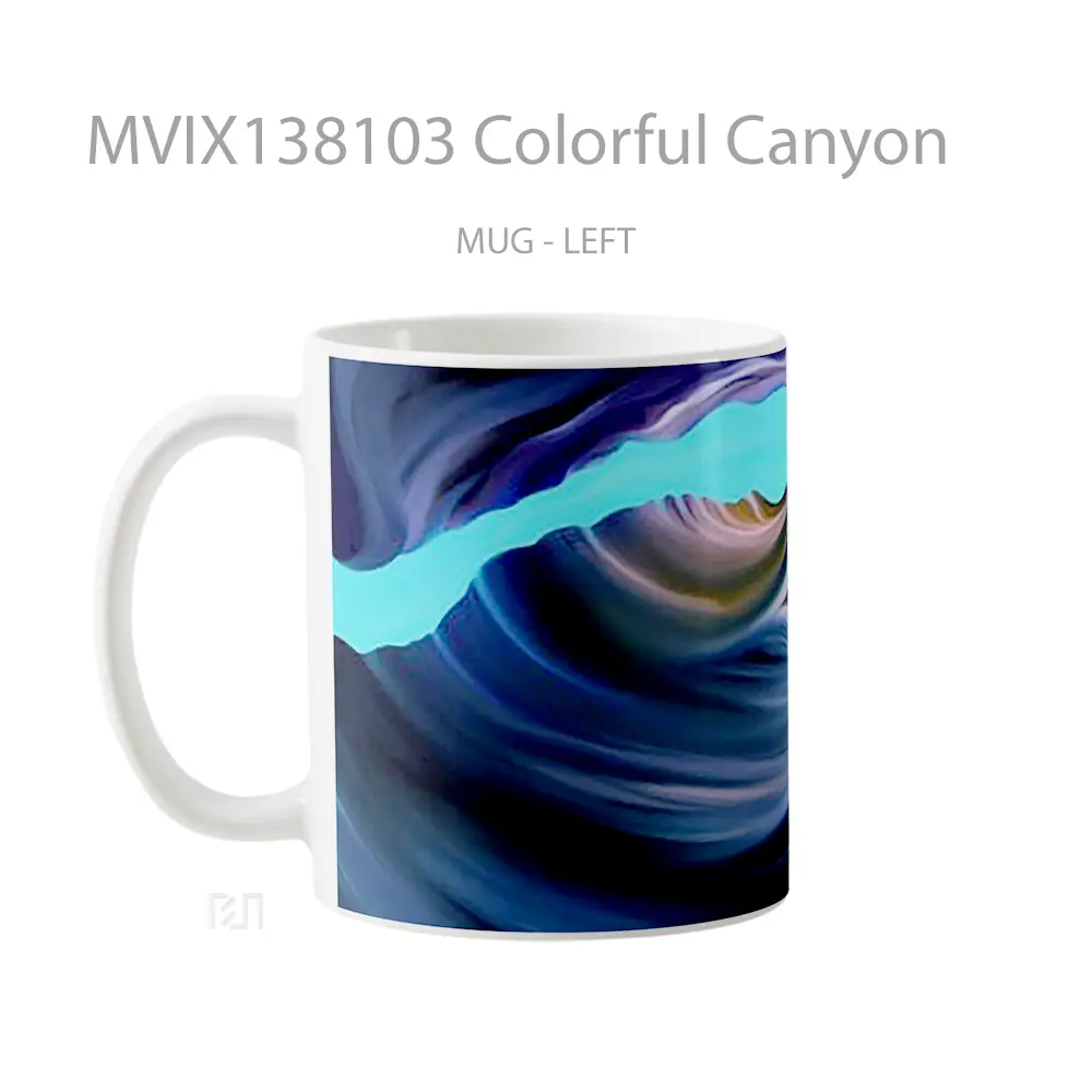 Mug Colorful Canyon Gelas Keramik Unik - All-side / Desain