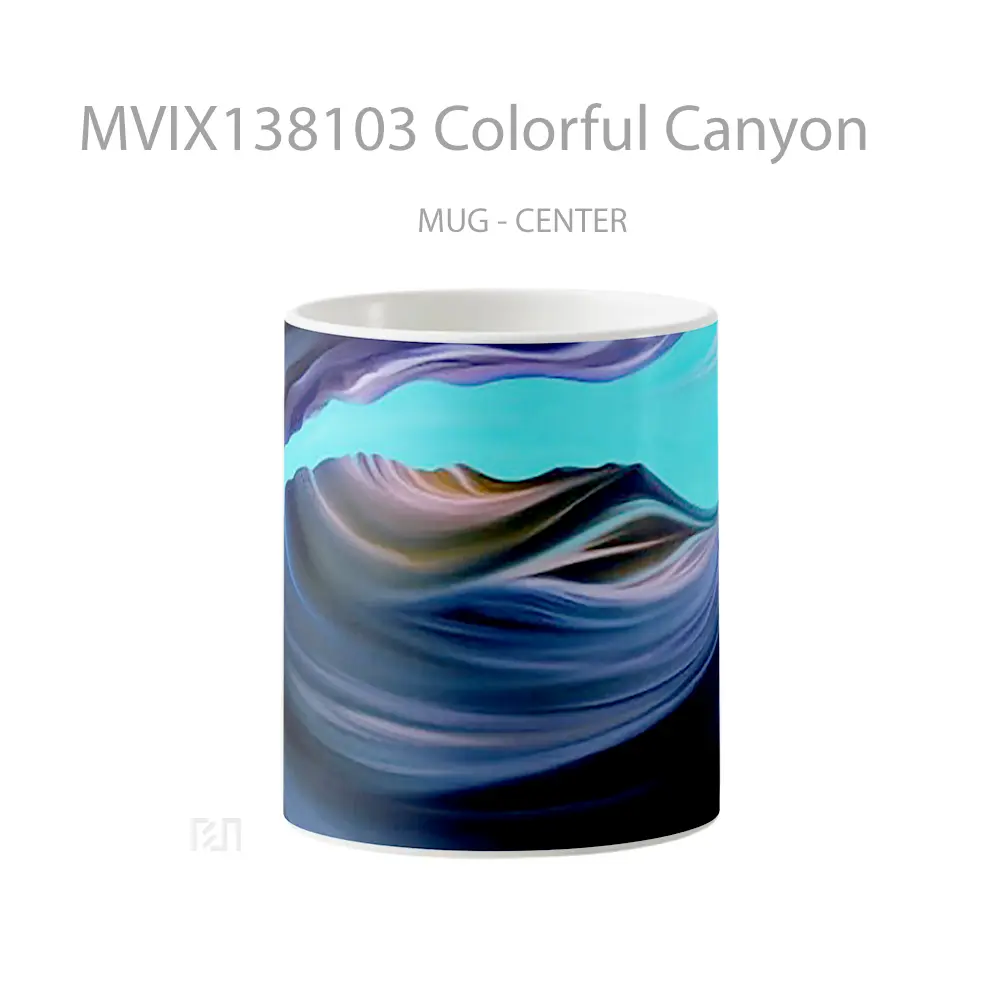 Mug Colorful Canyon Gelas Keramik Unik