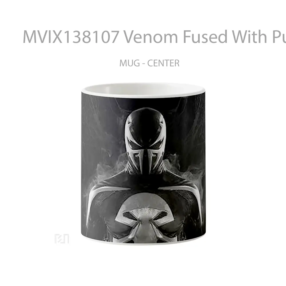 Mug Venom Fused With Punisher Gelas Superhero