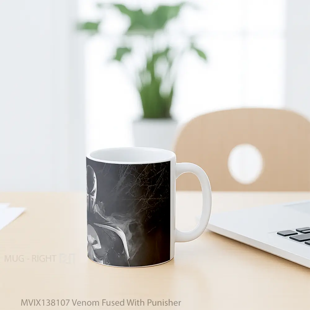 Mug Venom Fused With Punisher Gelas Superhero - All-side / Desain