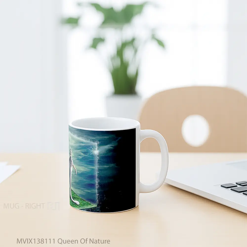 Mug Queen Of Nature Gelas Pemandangan Alam - All-side / Desain