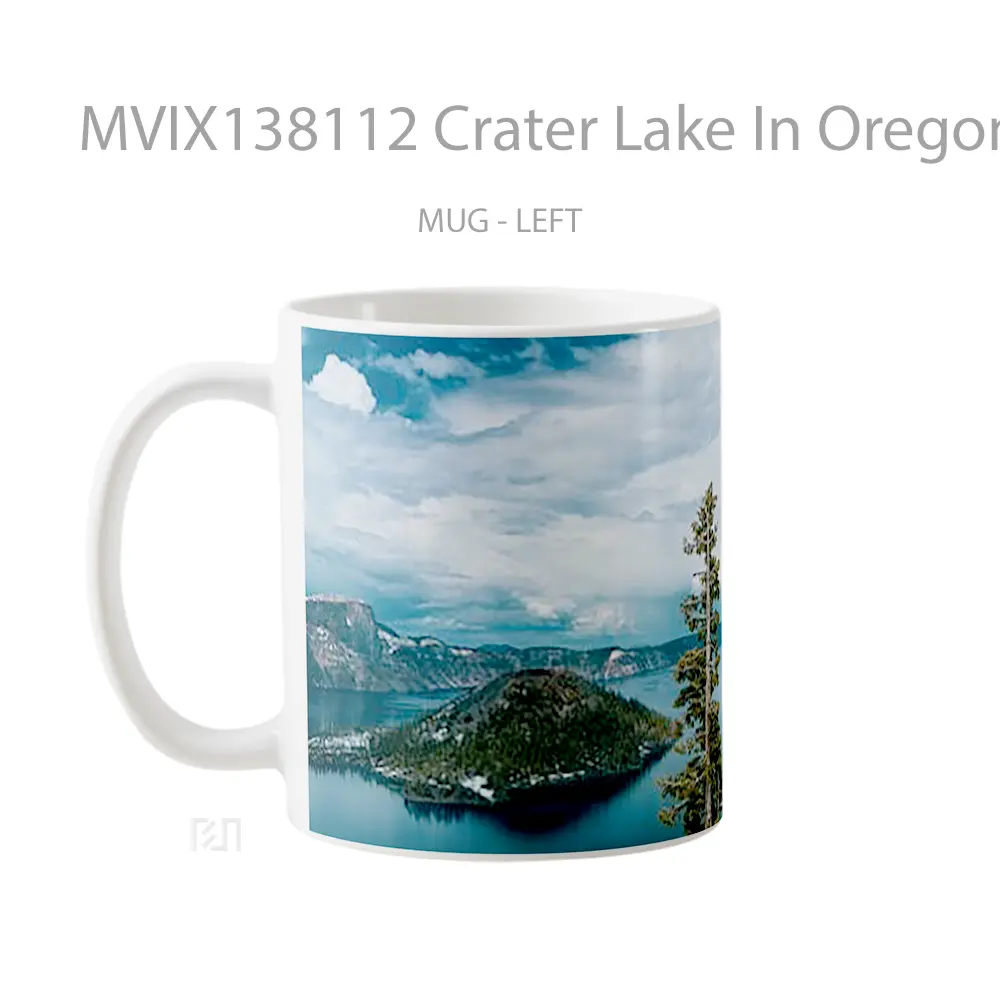 Mug Crater Lake In Oregon Gelas Pemandangan Alam - All-side / Desain